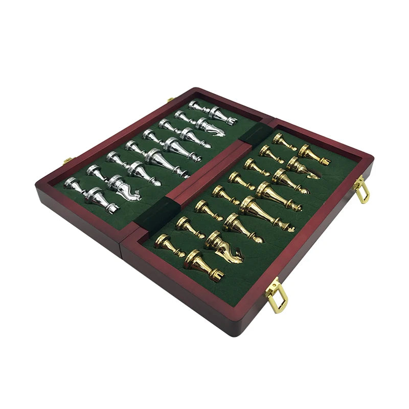 Elegant Wooden Folding Chess Set - Ethnika-Time