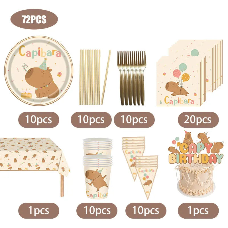 Capybara Birthday Set - Ethnika-Time