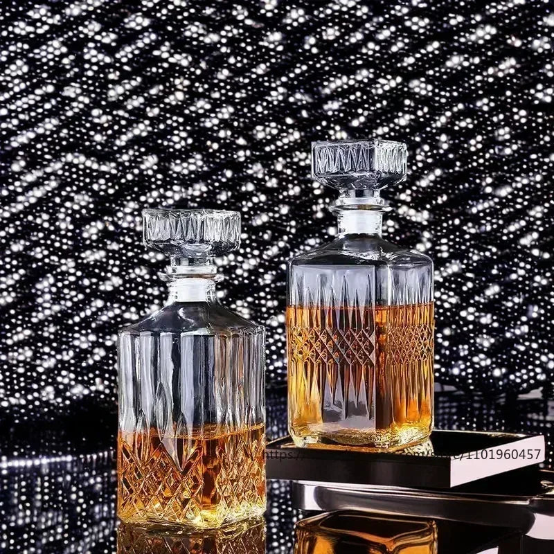 Classic Whiskey Glass Bottle Bar 1000ml - Ethnika-Time