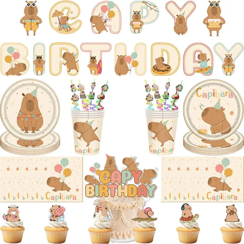 Capybara Birthday Set - Ethnika-Time