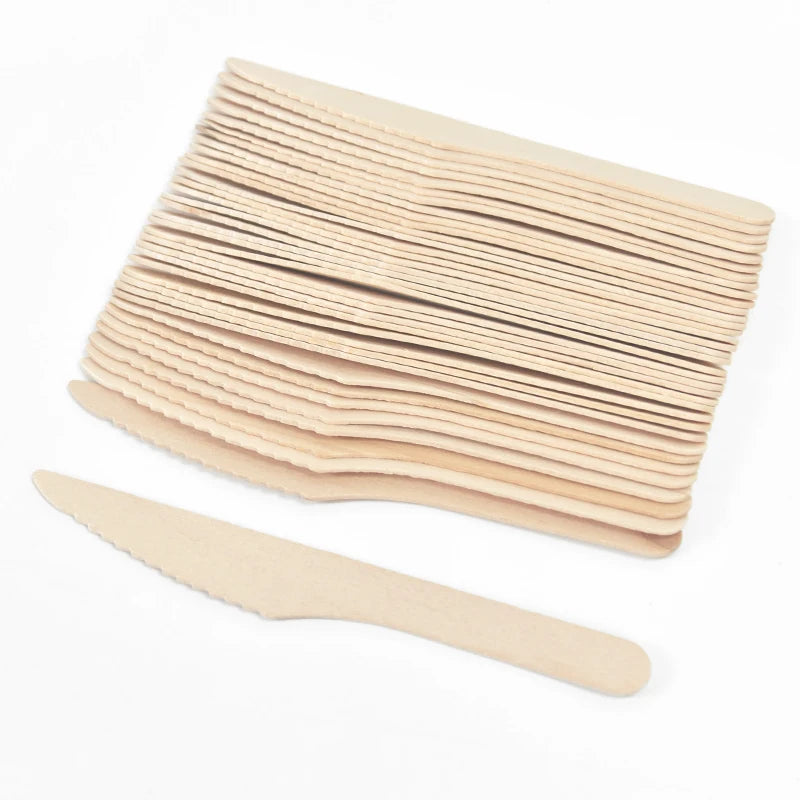 Nature’s Touch Party Disposable Wooden Tableware - Ethnika-Time