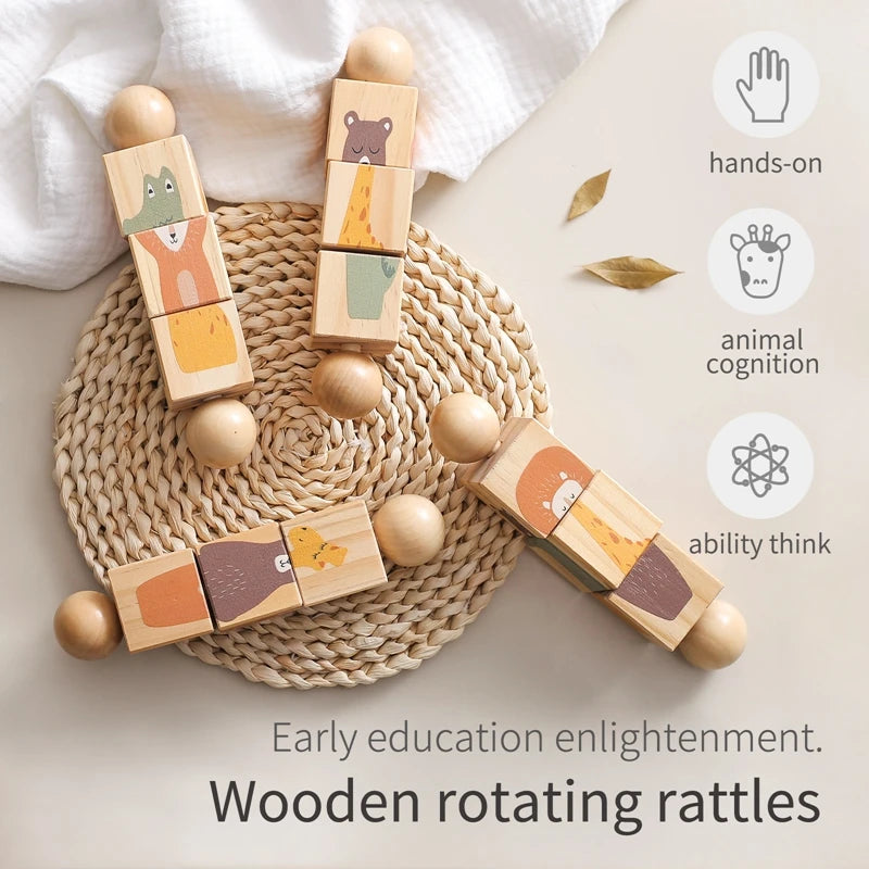 Funnywoody Cubes Baby Learning Toy - Ethnika-Time