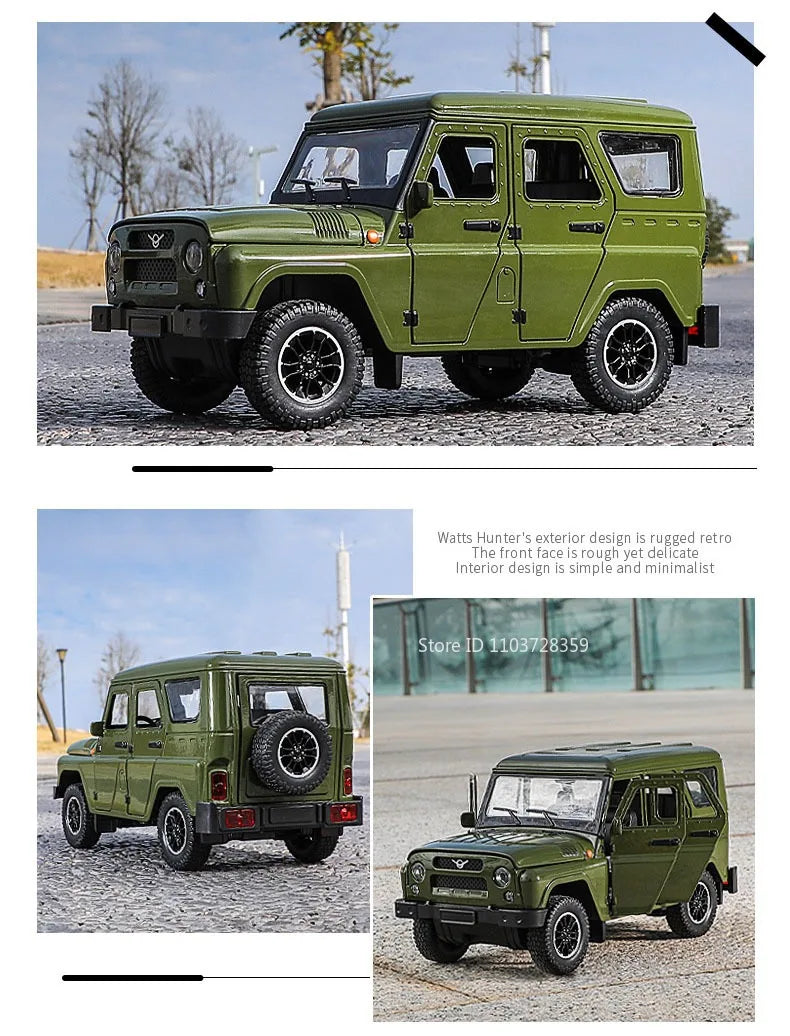 Russian Vehicle UAZ Hunter 1:18 Scale Diecast Model - Ethnika-Time