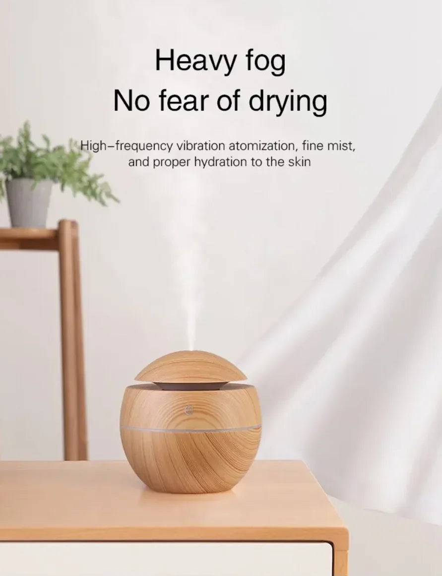 Aroma Haven Wooden Essential Aroma Oil Diffuser - Ethnika-Time