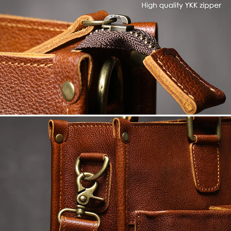 Bourgeois Leather Briefcase - Ethnika-Time