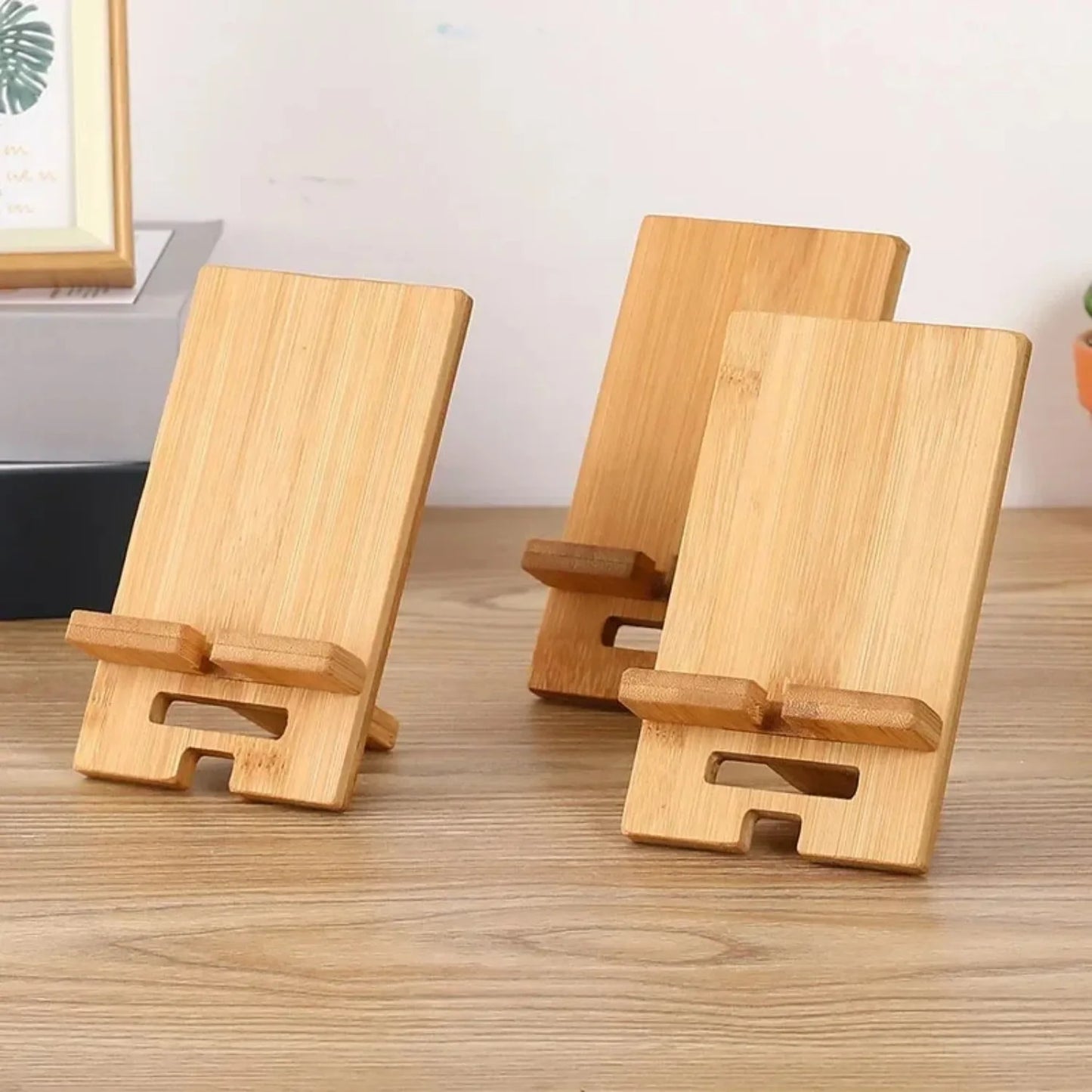 Lazy Bamboo Wooden Phone Holder - Ethnika-Time