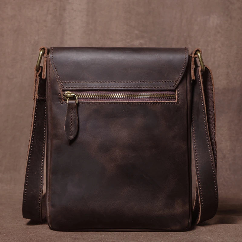 Accountant Leather Shoulder Bag - Ethnika-Time