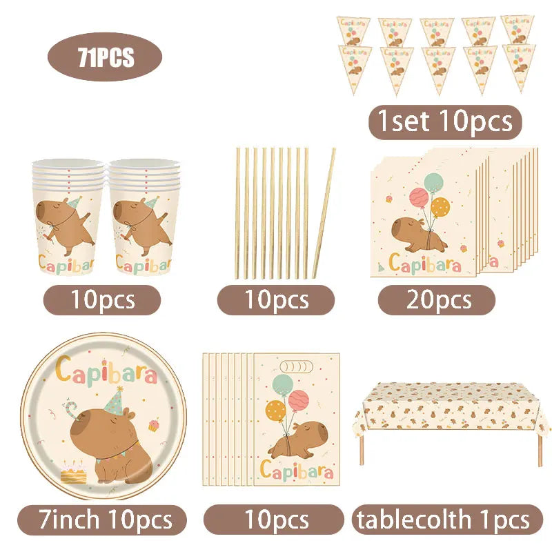 Capybara Birthday Set - Ethnika-Time