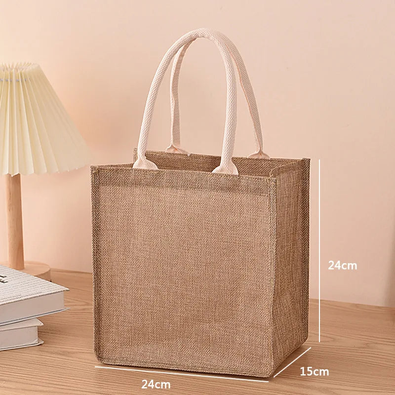 Eco-Chic Linen Shopping Bag - Ethnika-Time