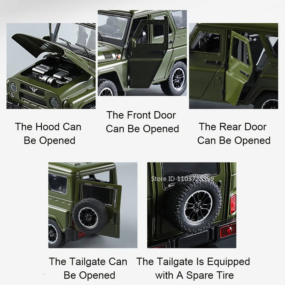 Russian Vehicle UAZ Hunter 1:18 Scale Diecast Model - Ethnika-Time