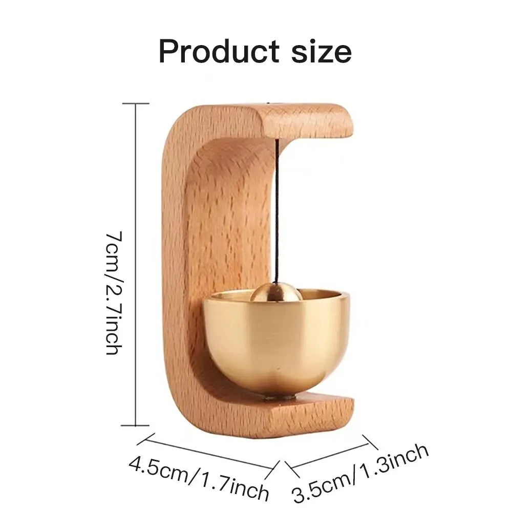 Aura Bell Magnetic Wooden & Copper Harmony Bell - Ethnika-Time