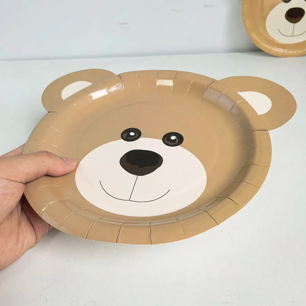Little Bear Party Birthday Disposable Tableware – Ethnika-Time