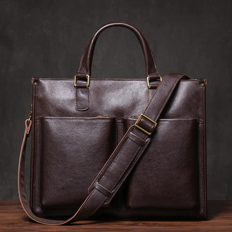 Bourgeois Leather Briefcase - Ethnika-Time