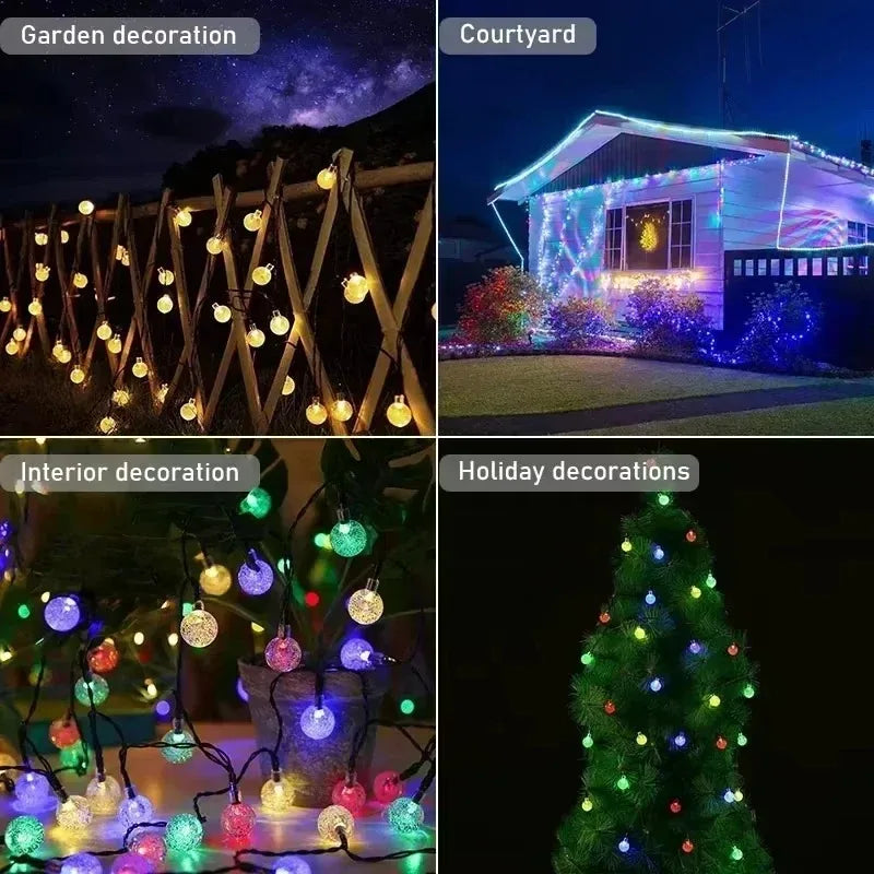 Solar Christmas Colourful Lights String - Ethnika-Time