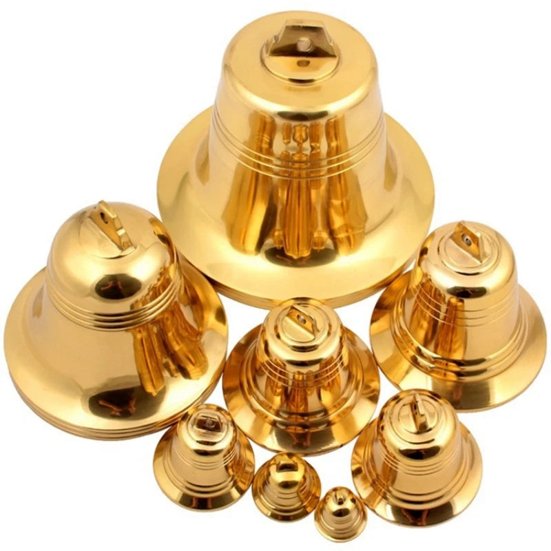 Classic Christmas Large Golden Bells - Ethnika-Time