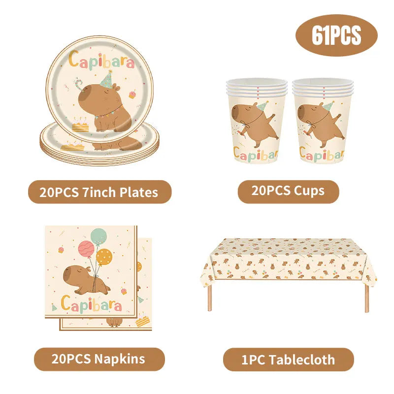 Capybara Birthday Set - Ethnika-Time