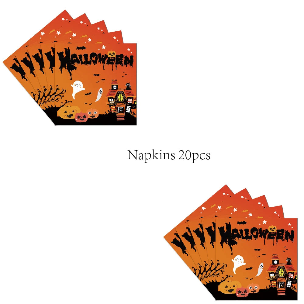 Haunted Kit Halloween Disposable Tableware - Ethnika-Time
