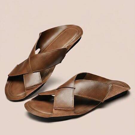 Lazy Leather Slippers - Etnika-Time