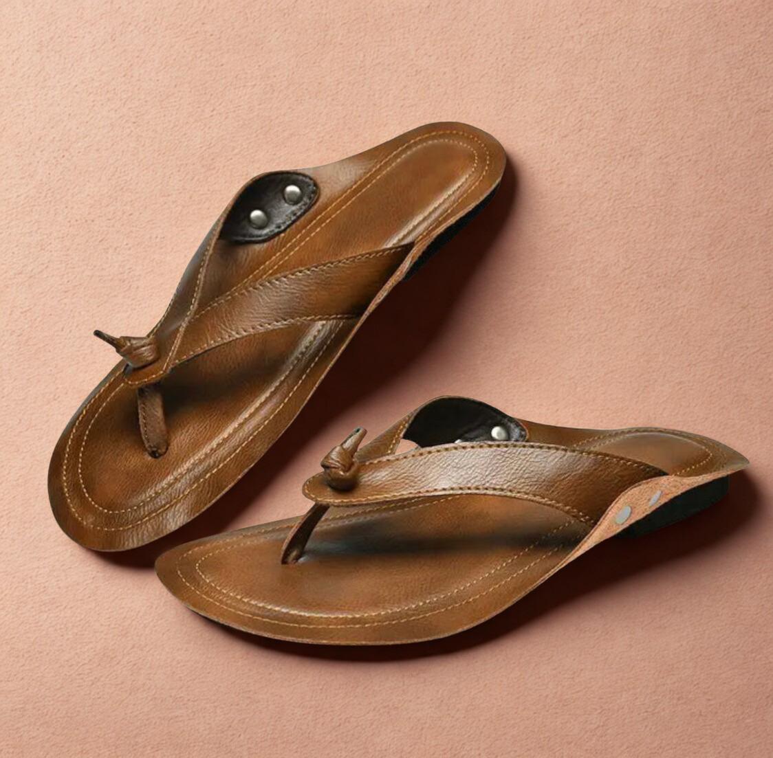 70´s Leather Sandals - Ethnika-Time