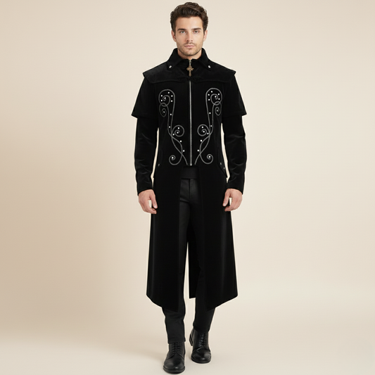 Ravenlord Medieval Gothic Coat Halloween - Ethnika-Time