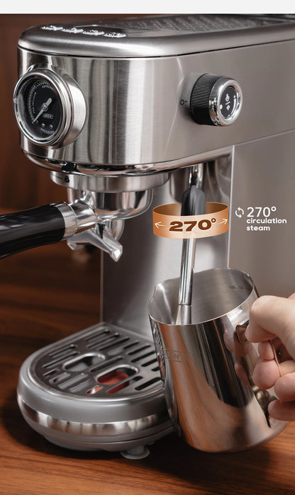 New Yorker Black Coffee Semi Automatic Espresso Coffee Machine - Ethnika-Time
