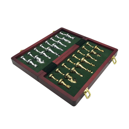 Elegant Wooden Folding Chess Set - Ethnika-Time