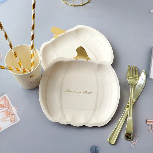Autumn Pumpkin Party Halloween Thanksgiving Disposable Tableware - Ethnika Time