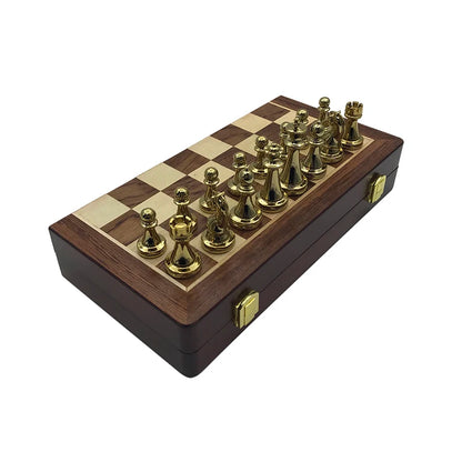 Elegant Wooden Folding Chess Set - Ethnika-Time