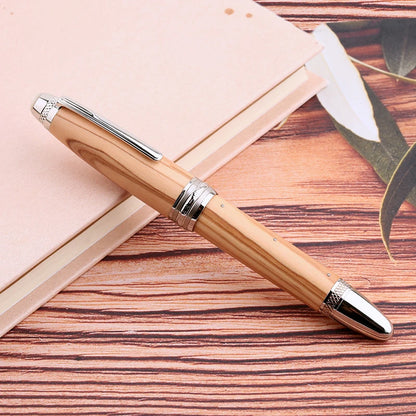 Heritage Olive Fountain Pen Handmade Olive Wood Gold-Plated Nib - Ethnika-Time