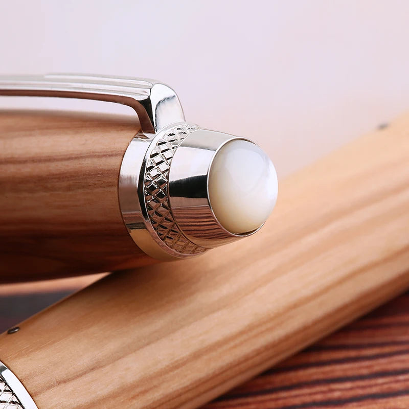Heritage Olive Fountain Pen Handmade Olive Wood Gold-Plated Nib - Ethnika-Time