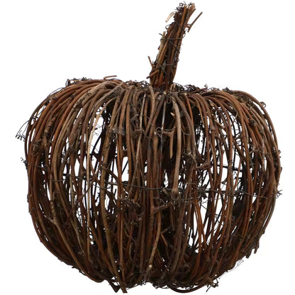 Rustic Rattan Pumpkin Halloween Autumn Thanksgiving - Ethnika-Time