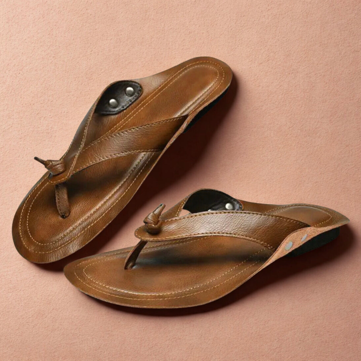 70´s Leather Sandals - Ethnika-Time