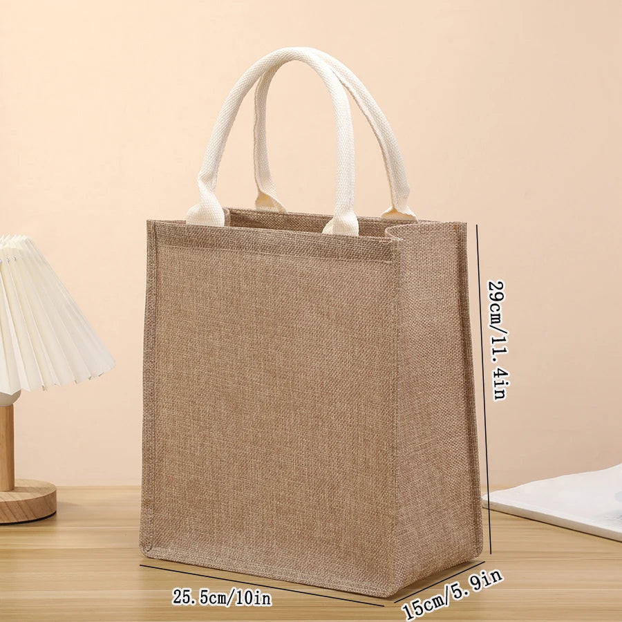 Eco-Chic Linen Shopping Bag - Ethnika-Time