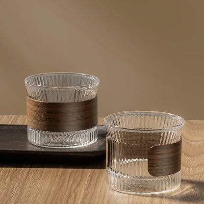 Japanese Glass-Walnut Coffee Mug  - Ethnika-Time