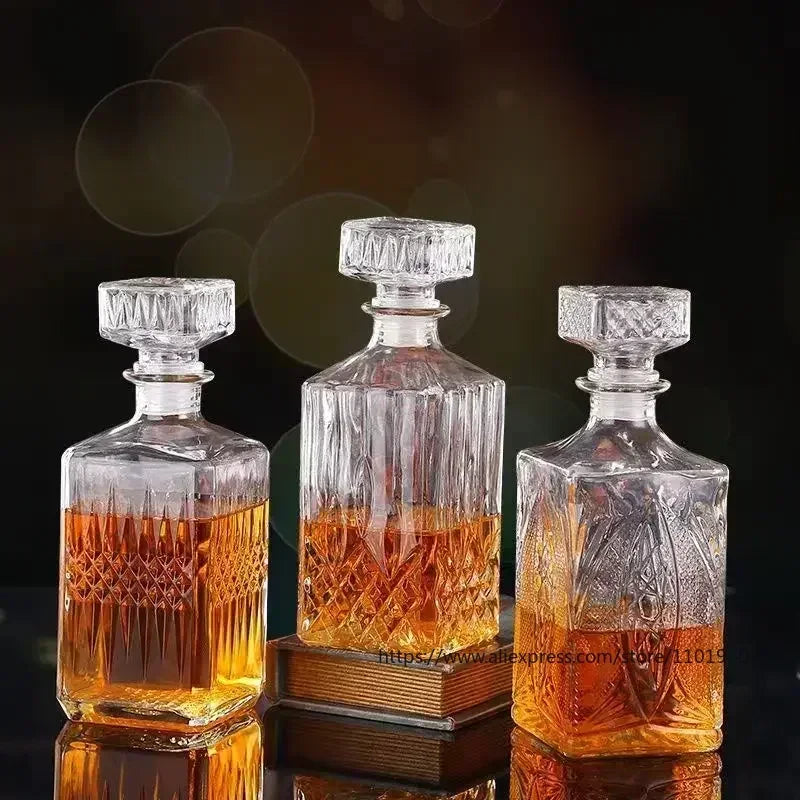 Classic Whiskey Glass Bottle Bar 1000ml - Ethnika-Time