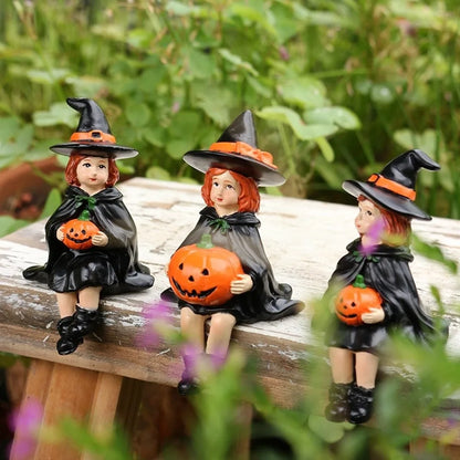 Pumpkin Charm Witch Trio Halloween - Ethnika-Time