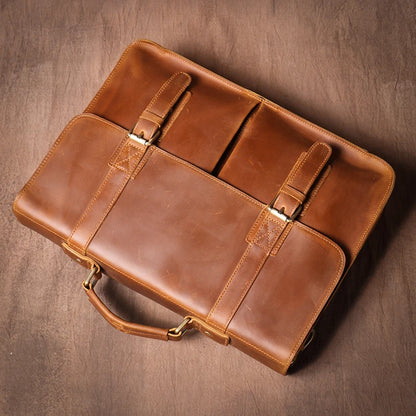 Professor's Leather Suitcase - Ethnika-Time