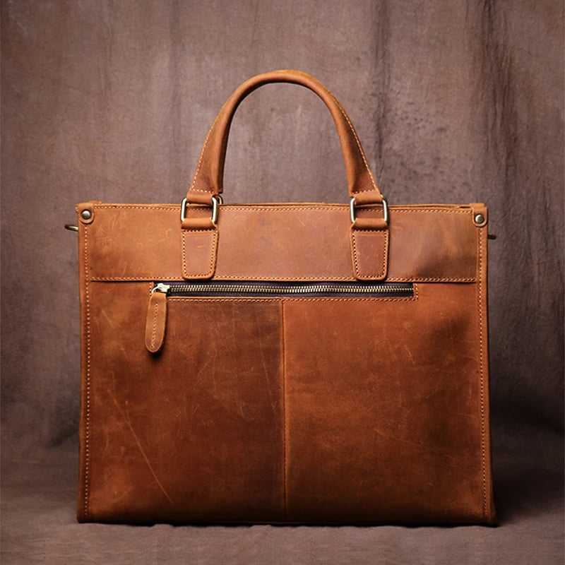 Bourgeois Leather Briefcase - Ethnika-Time