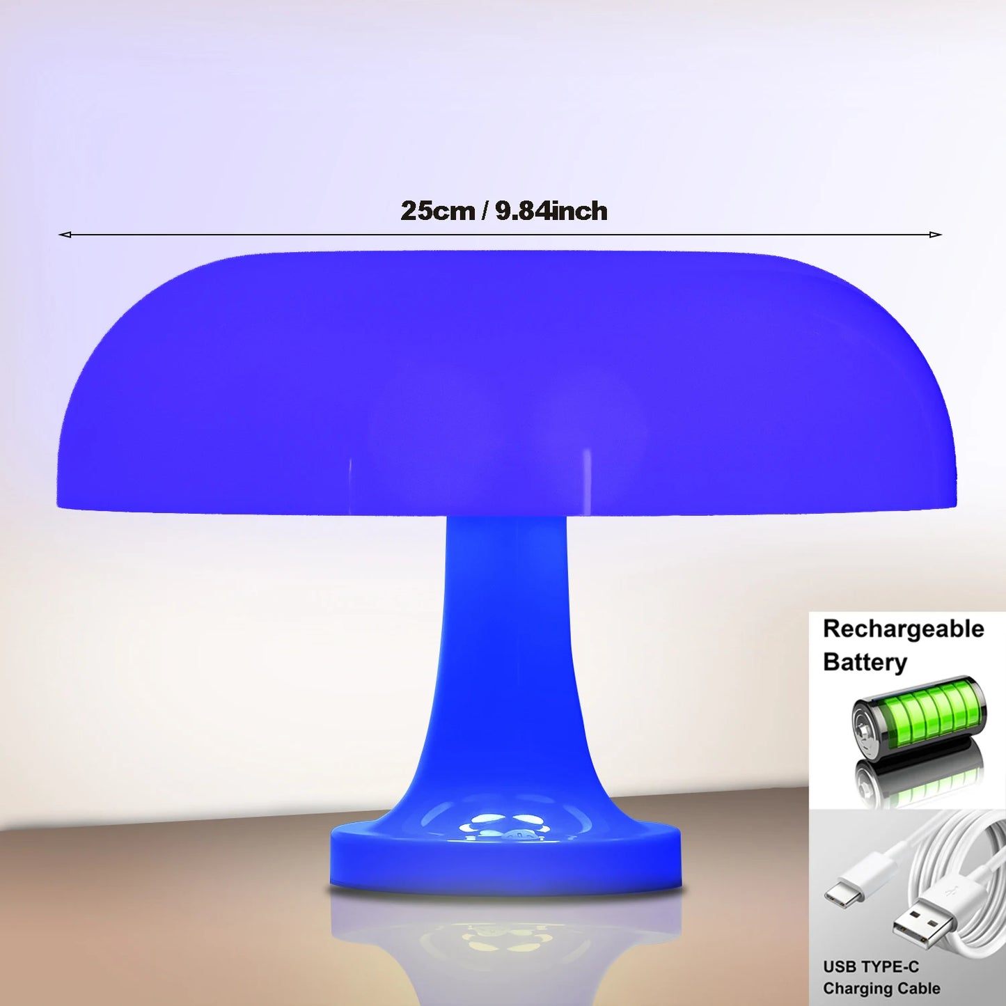 70's Mushroom Desk Lamp Nordic Design - Ethnika-Time