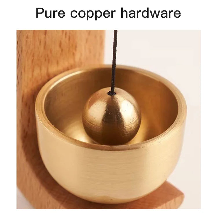 Aura Bell Magnetic Wooden & Copper Harmony Bell - Ethnika-Time