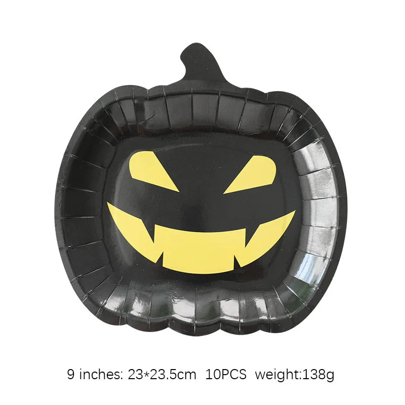 Autumn Pumpkin Party Halloween Thanksgiving Disposable Tableware - Ethnika Time