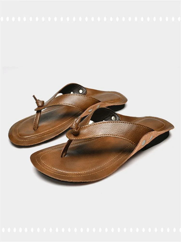 70´s Leather Sandals - Ethnika-Time
