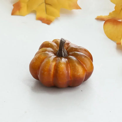 Harvest Glow Mini Pumpkins Set Halloween Autumn Thanksgiving - Ethnika-Time