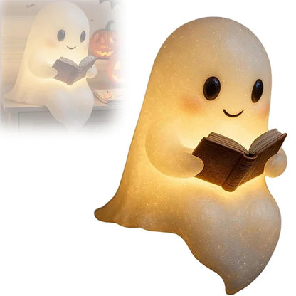 Bookish Boo Ghost Lamp Halloween - Ethnika-Time