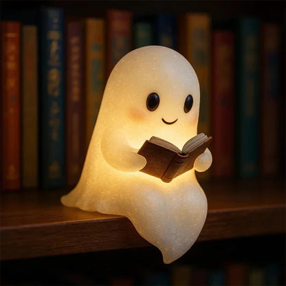 Bookish Boo Ghost Lamp Halloween - Ethnika-Time