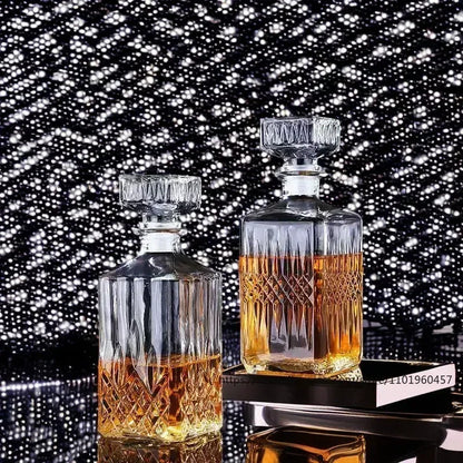Classic Whiskey Glass Bottle Bar 1000ml - Ethnika-Time
