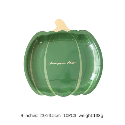 Autumn Pumpkin Party Halloween Thanksgiving Disposable Tableware - Ethnika Time