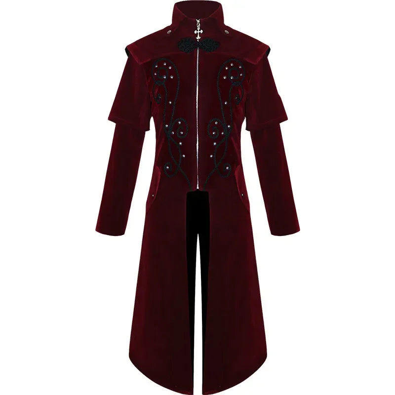 Ravenlord Medieval Gothic Coat Halloween - Ethnika-Time