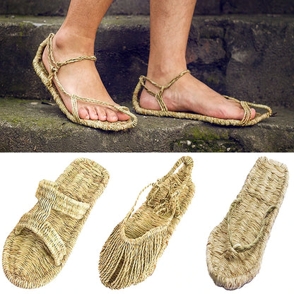 Waraji Japanese Straw Sandals - Ethnika-Time