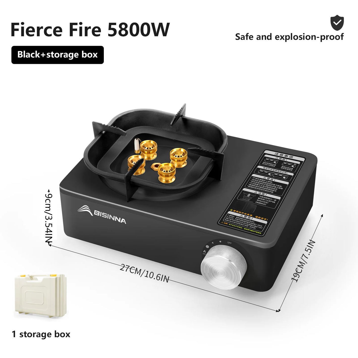 Powerful Portable Camping Gas Stove - Ethnika-Time